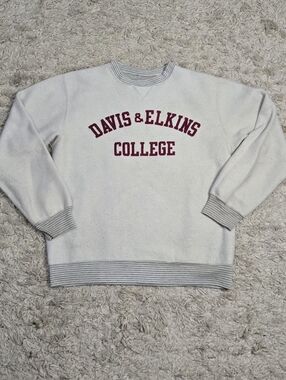 VTG 70s David & Elkins College Reversible Crewneck Sweater L
